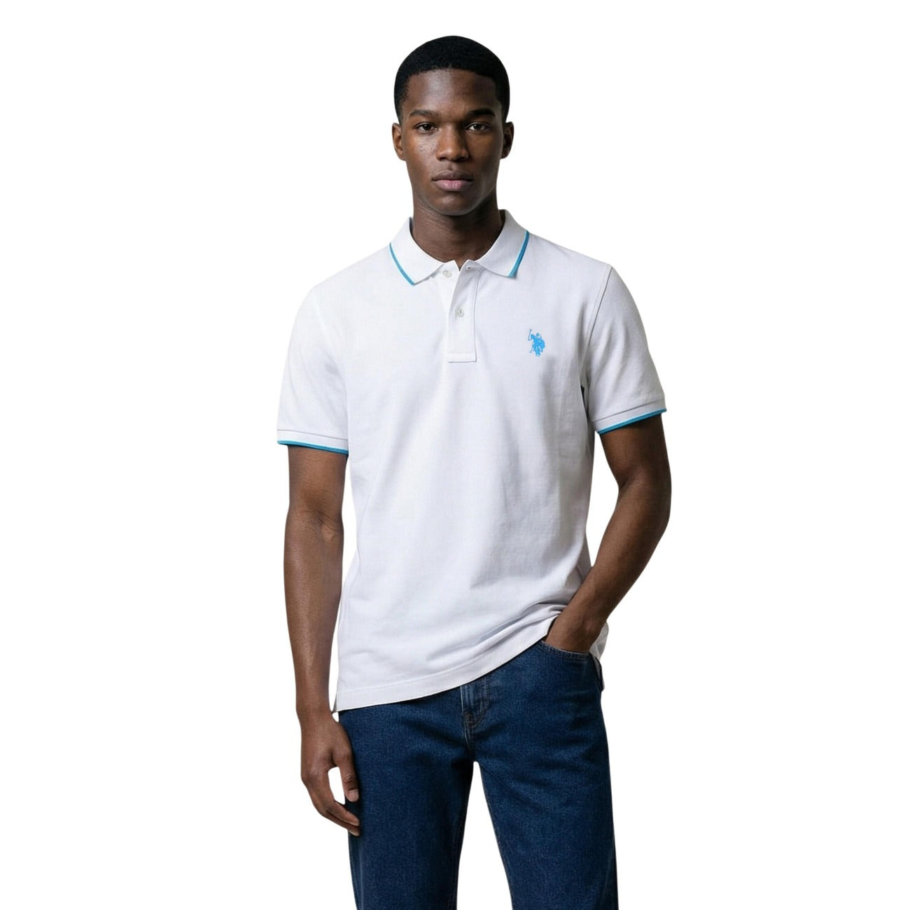 U.S. Polo Assn. Men's Cotton Polo Shirt – Black