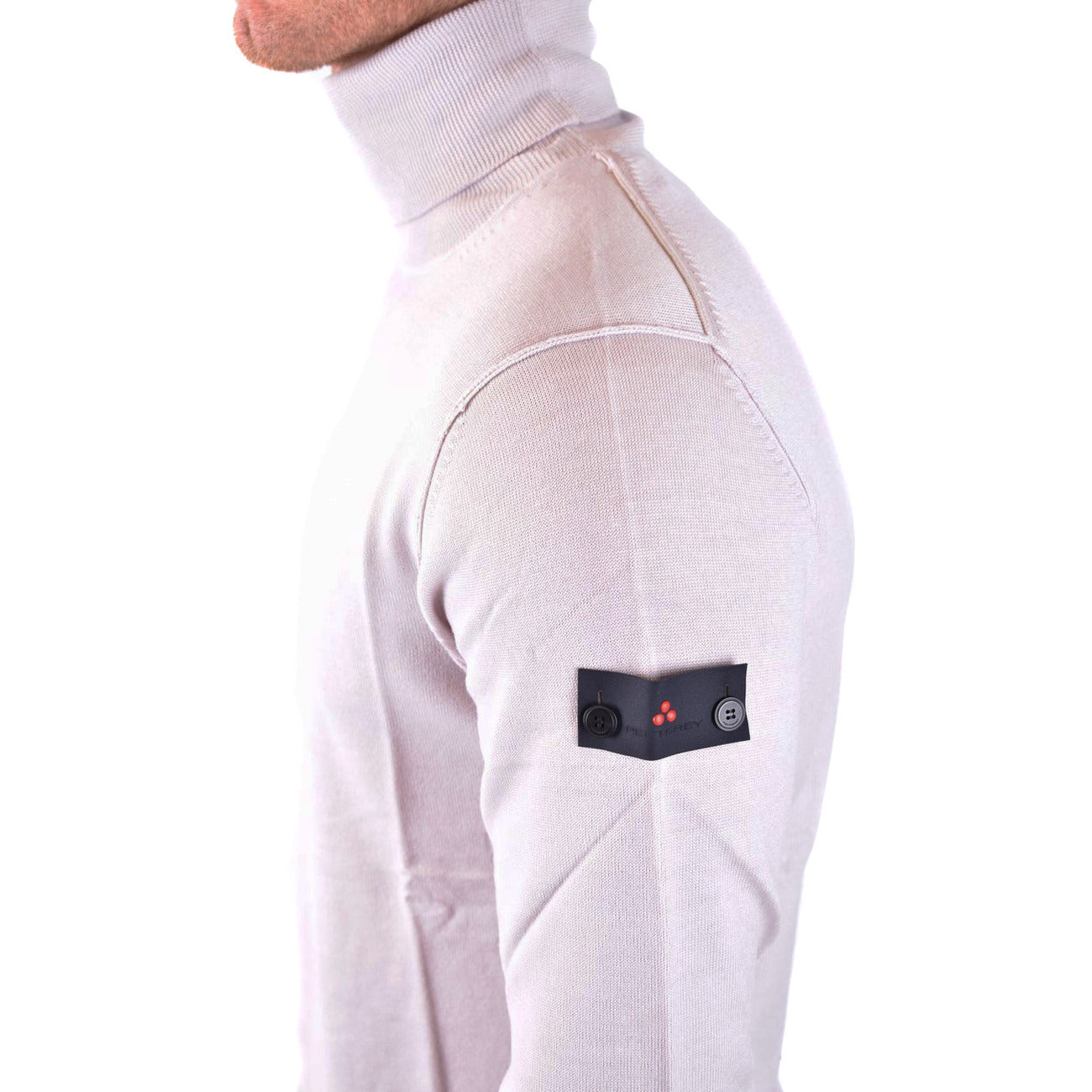 Men's Peuterey Wool Mock Neck Sweater - Beige