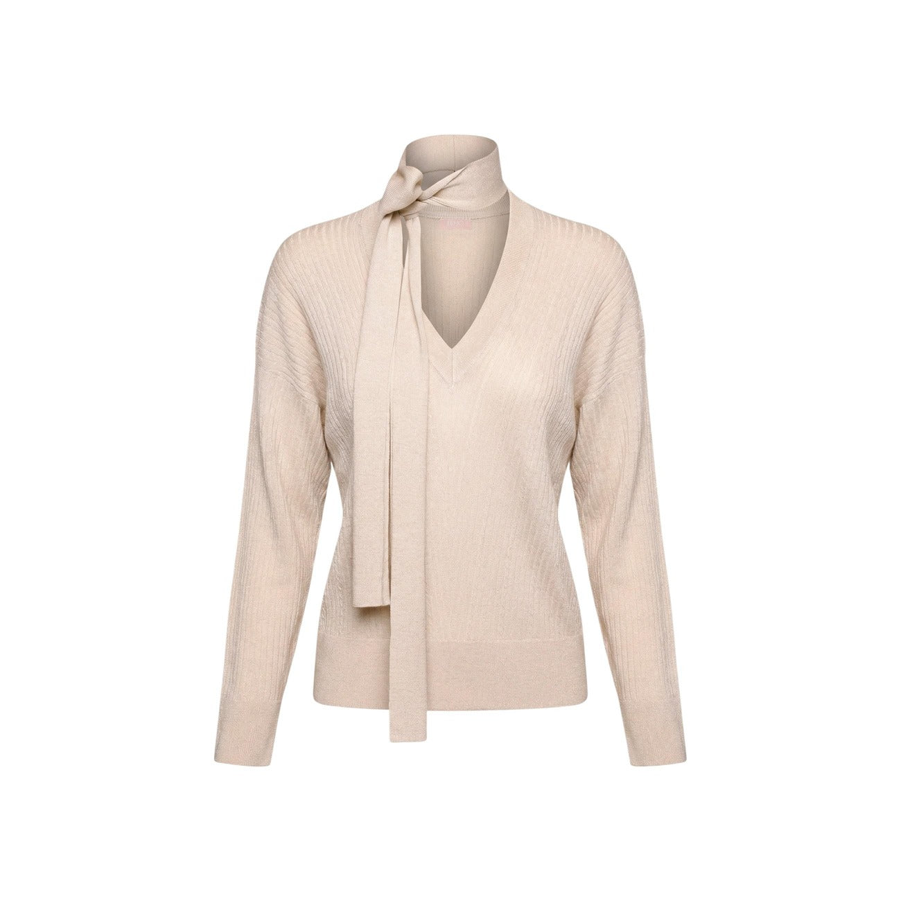 Liu Jo women's V-neck sweater - Beige