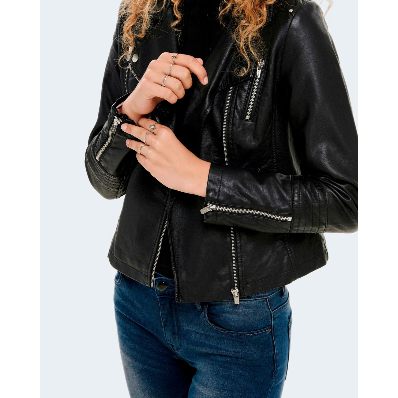 Women's zipped jacket Only - Black