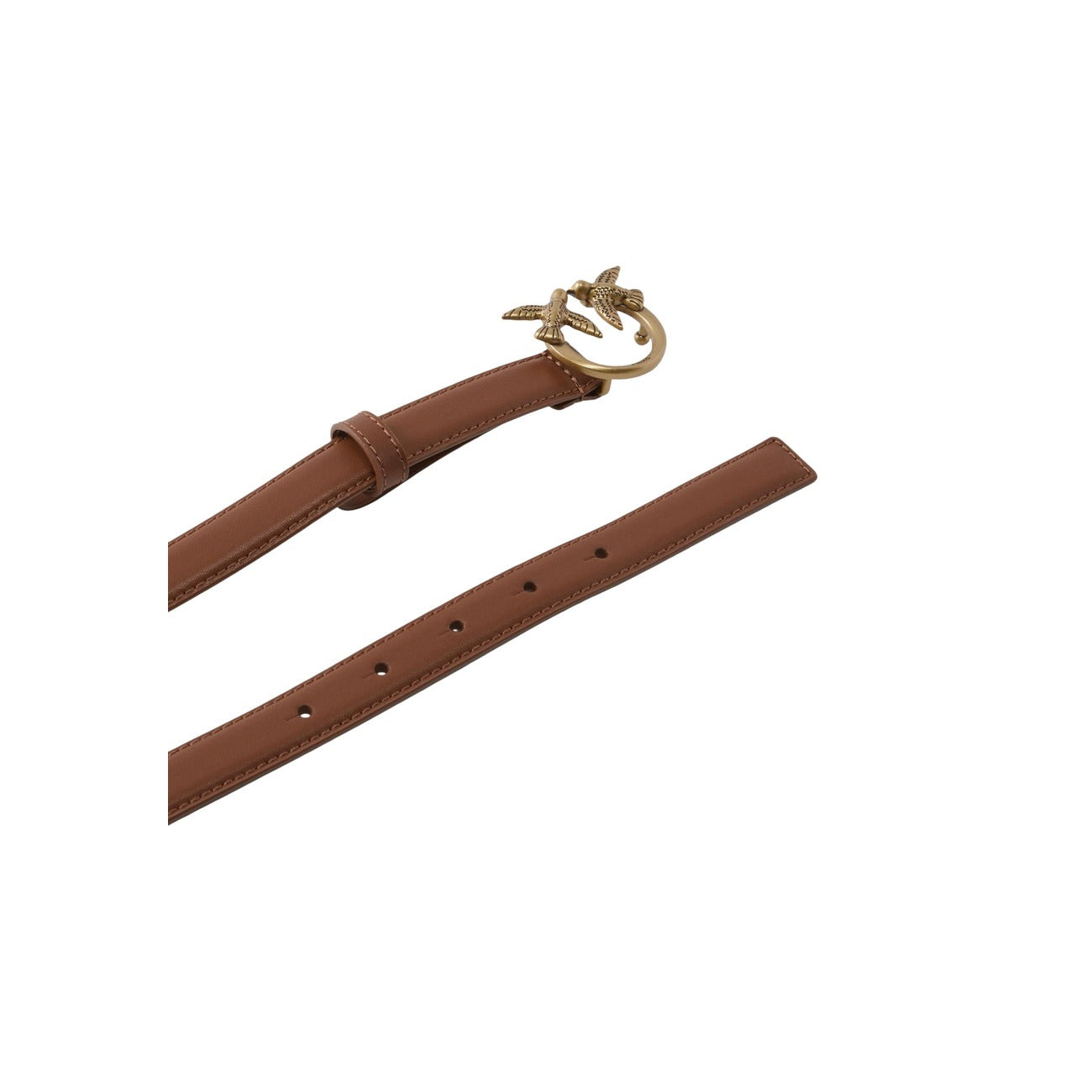 Pinko women's leather belt – Beige