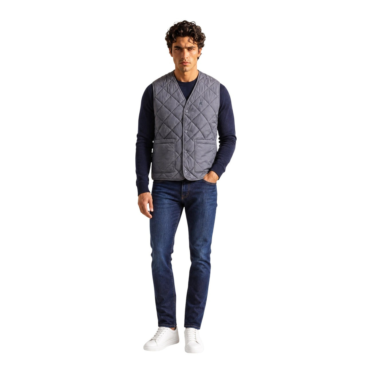 Men's grey Replay waistcoat