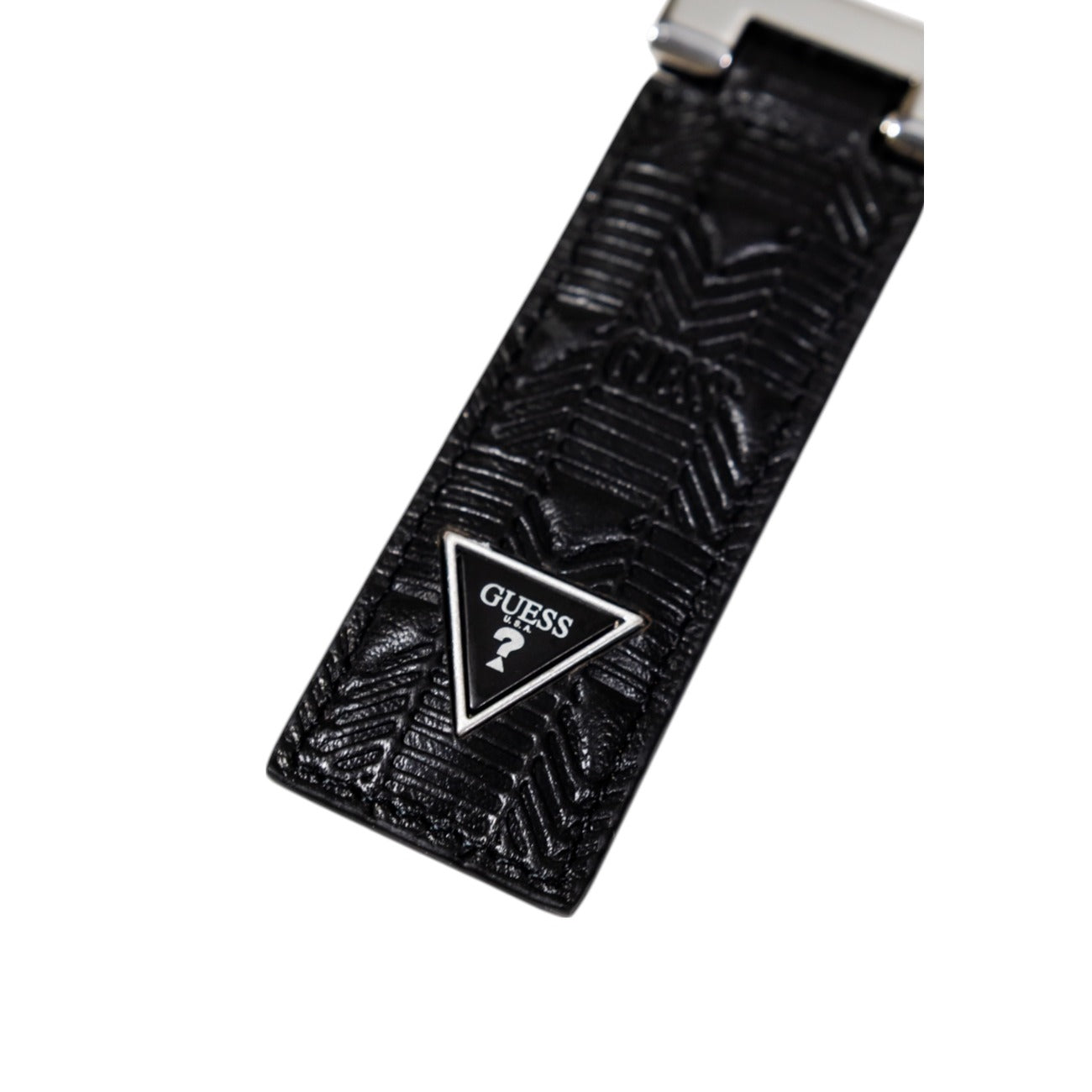 Guess Men's Leather Keychain - Black