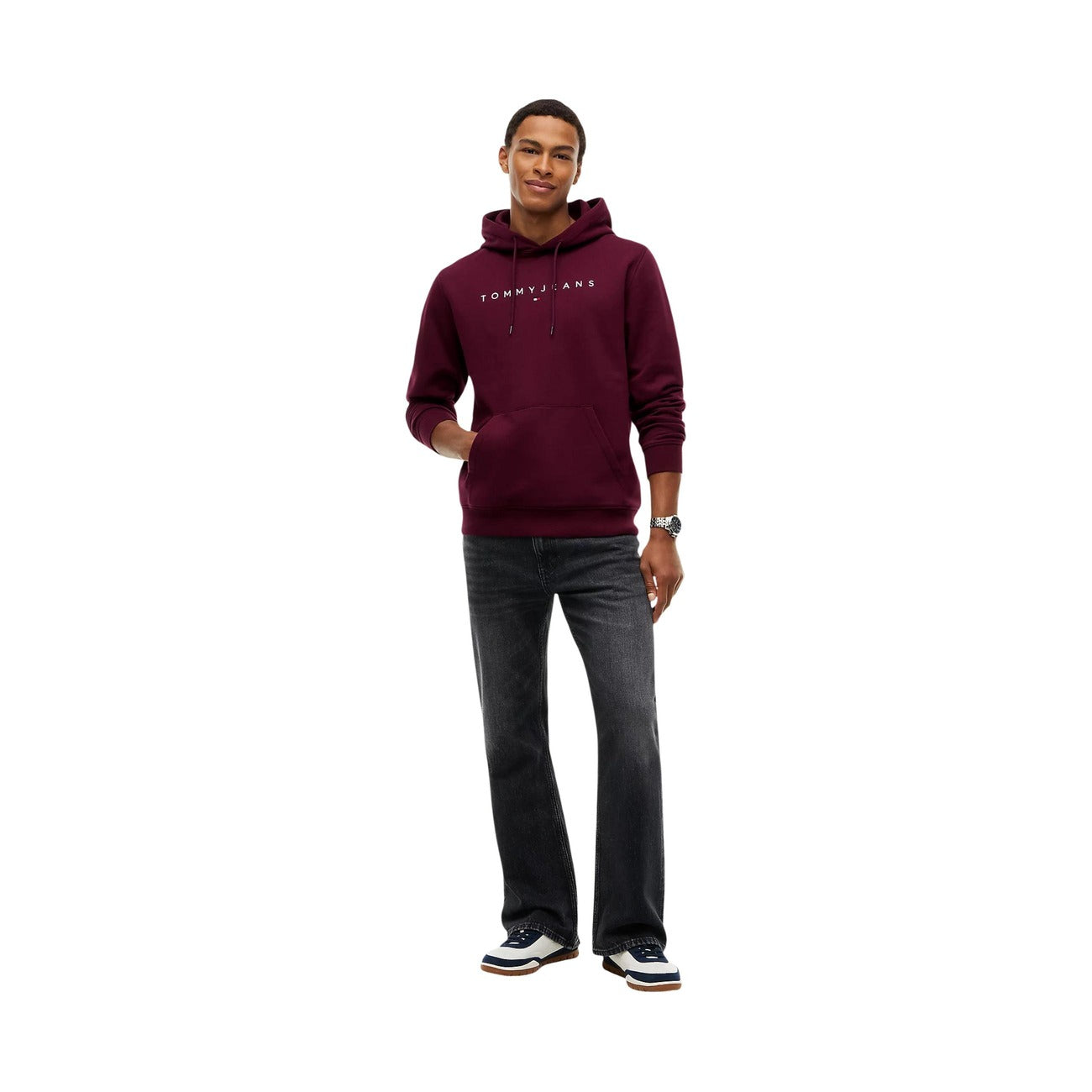 Men's Tommy Jeans Organic Cotton Hoodie – Purple