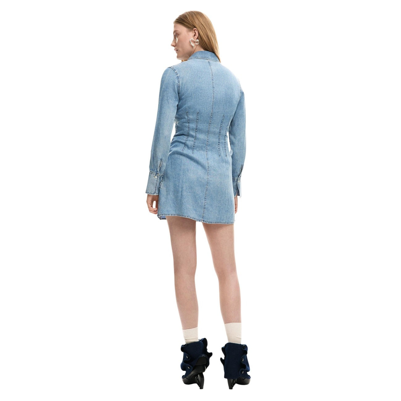 Desigual women's lyocell dress – Azure blue