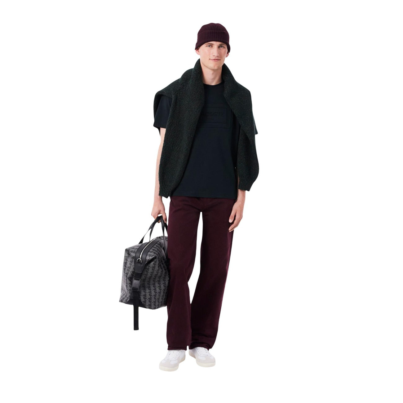 Lacoste Men's BERRETTO Hat – Bordeaux