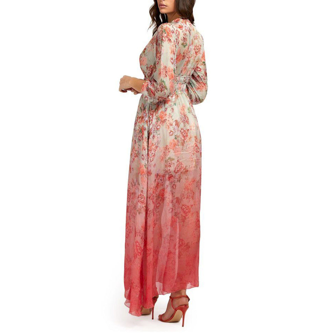Guess - Women's Floral Silk and Viscose Dress