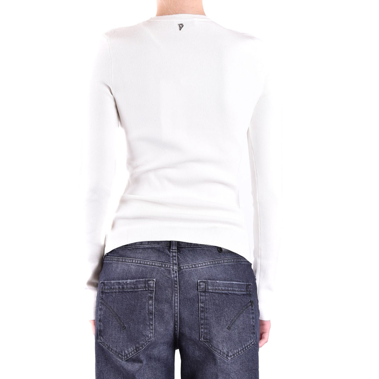 Dondup Women's Square Neck Sweater – White