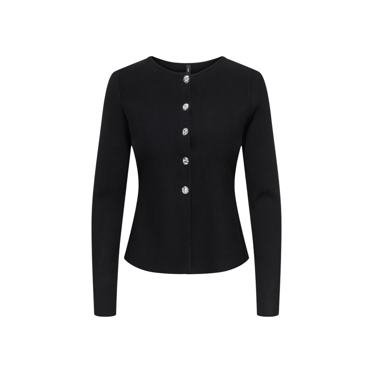 Only women's black button-up sweater