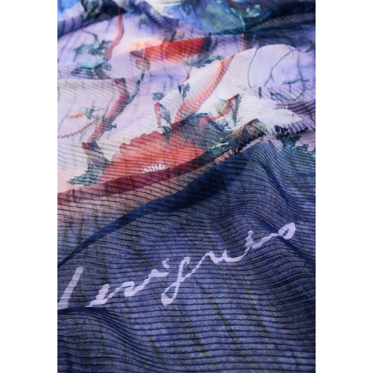 Women's Desigual floral scarf – Blue
