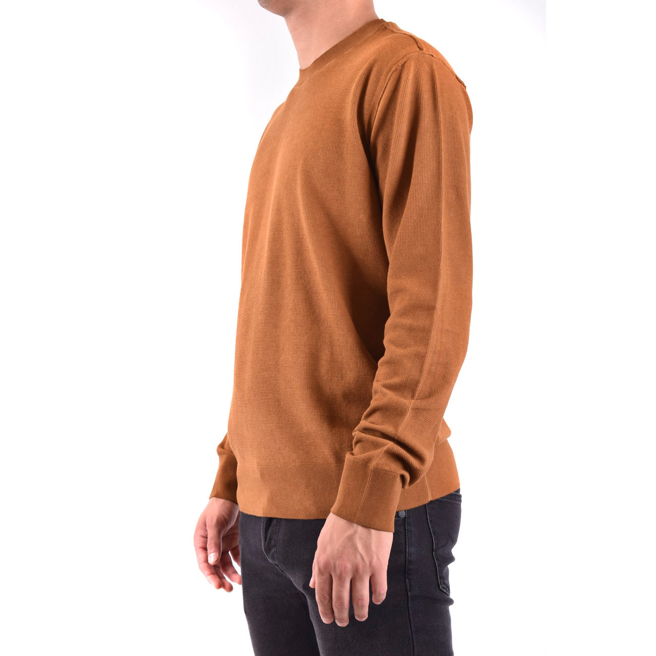 Paolo Pecora Men's Cotton Sweater – Brown