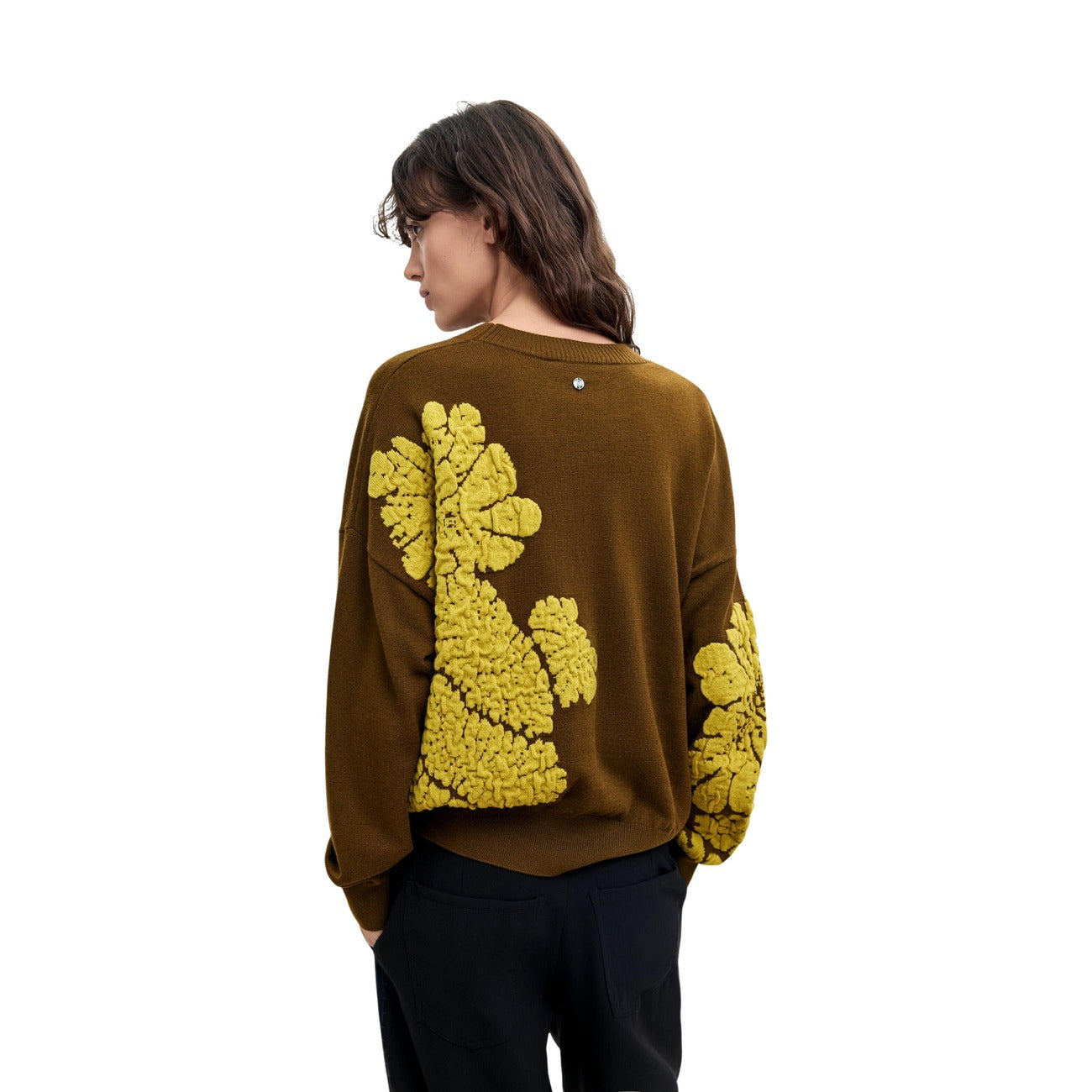 Women's Desigual Sweater with Wool – Green