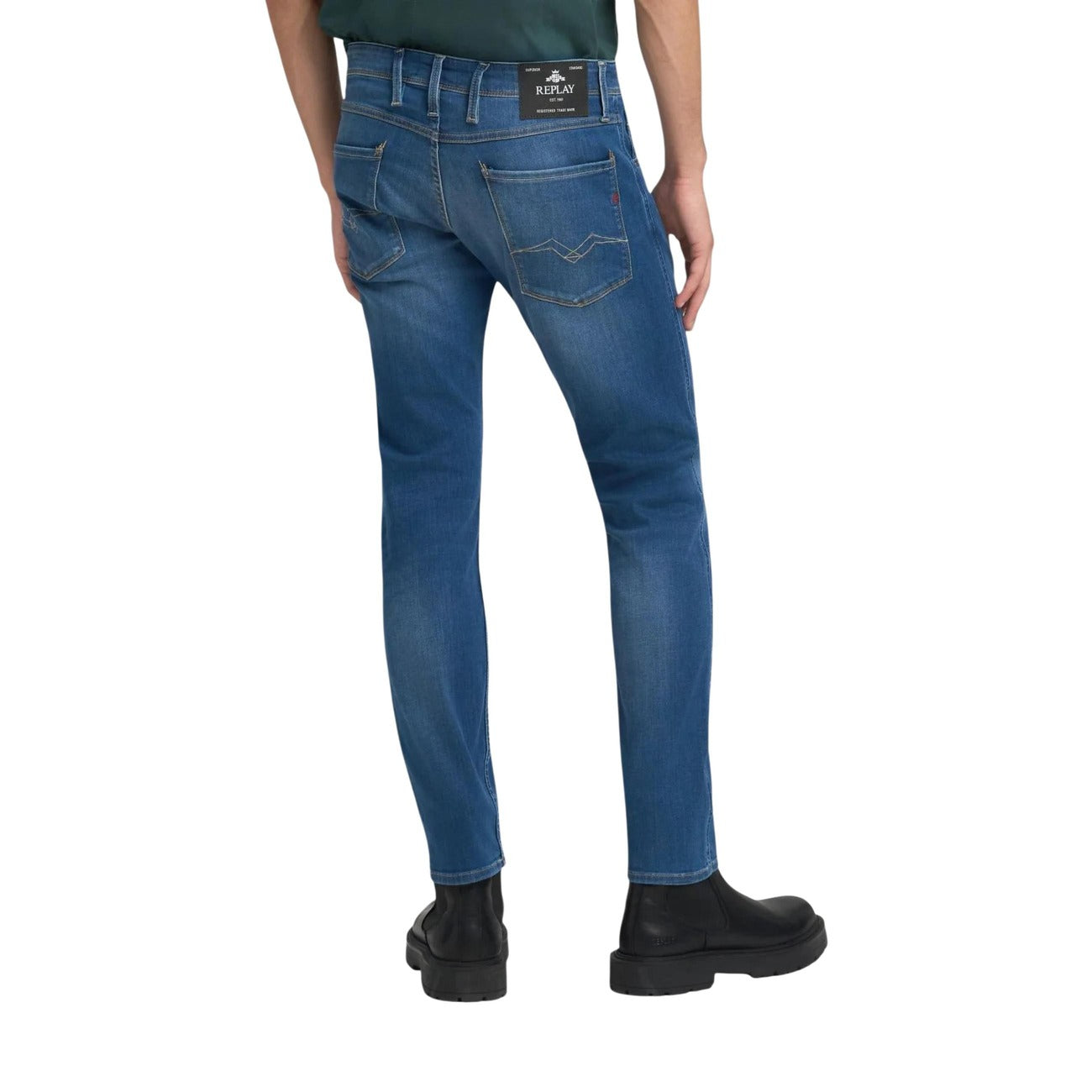 Replay Men's Stretch Cotton Jeans – Blue