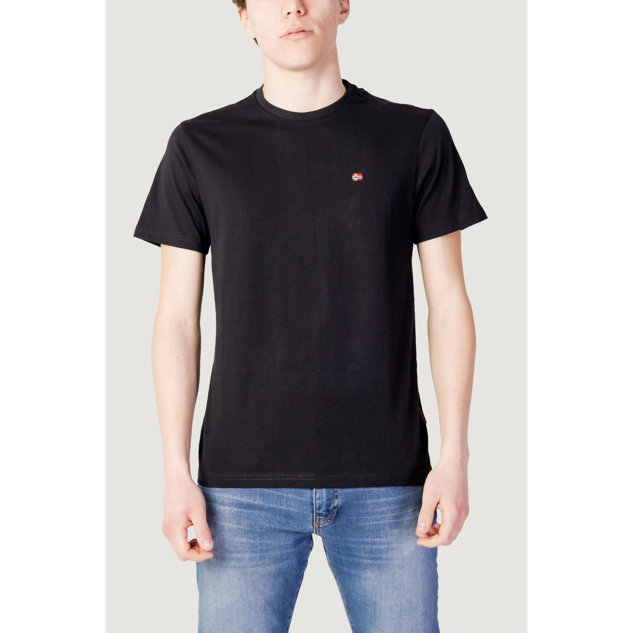 Men's Napapijri 100% Cotton T-Shirt – Black