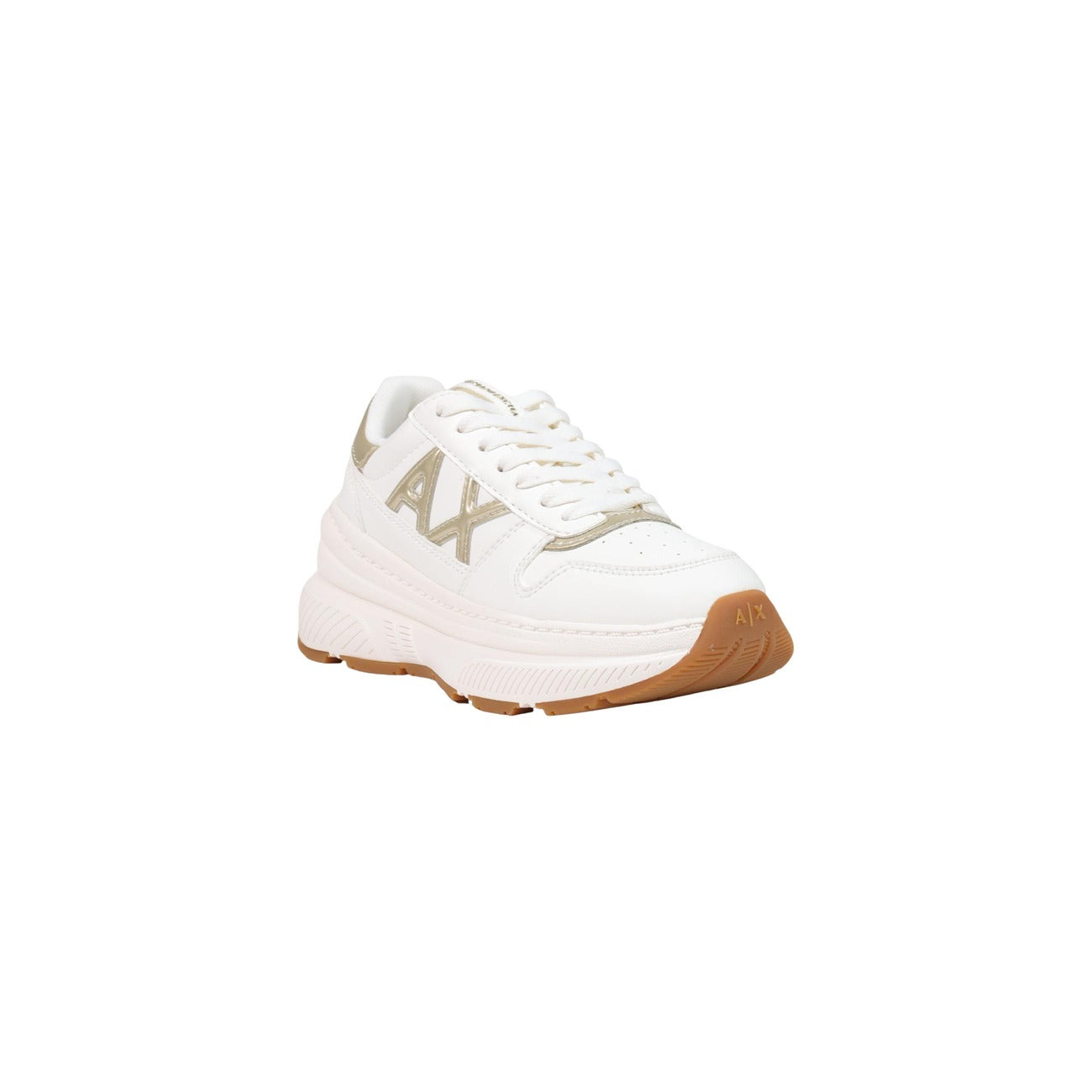 Women's white Armani Exchange trainers