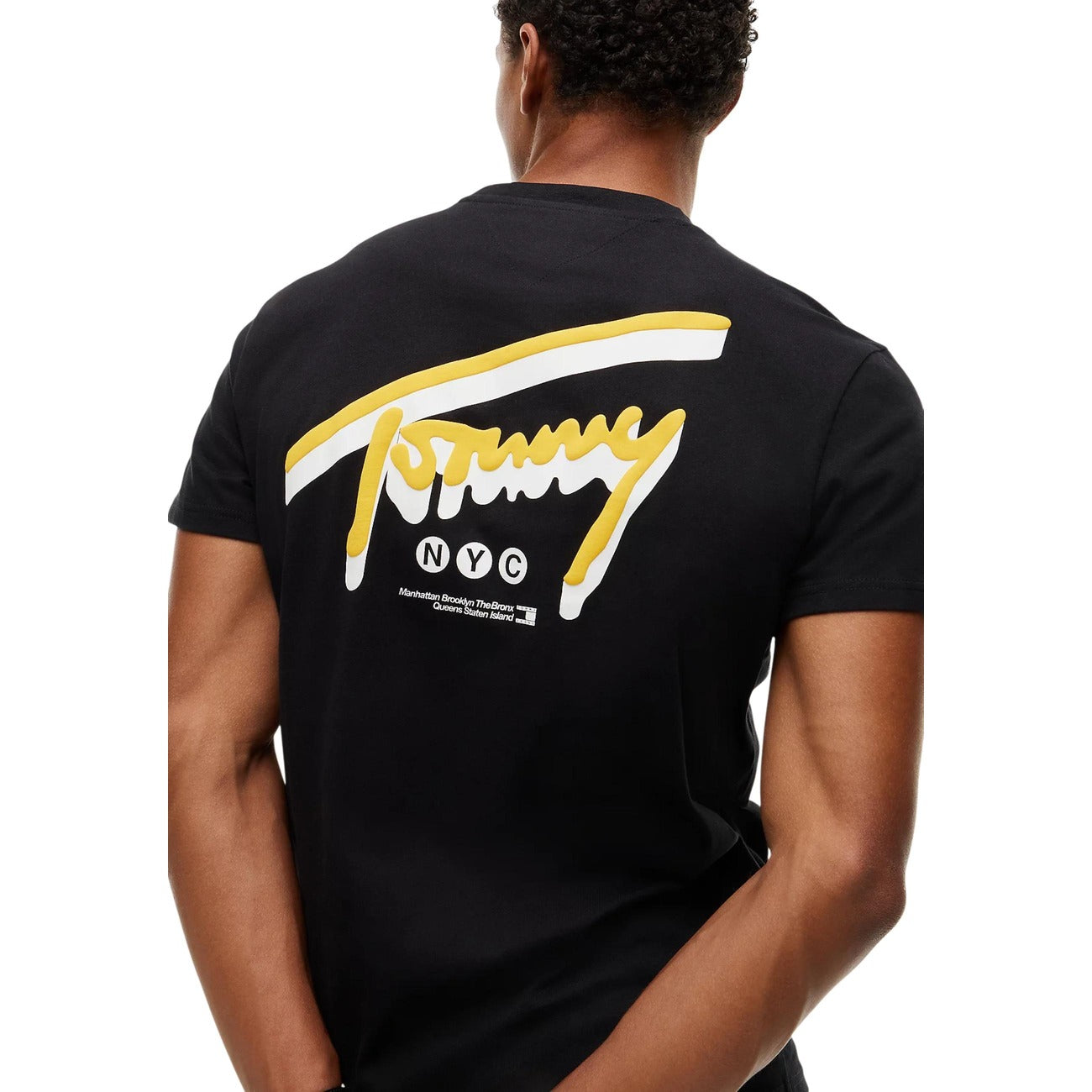 Men's black Tommy Hilfiger Jeans print T-shirt