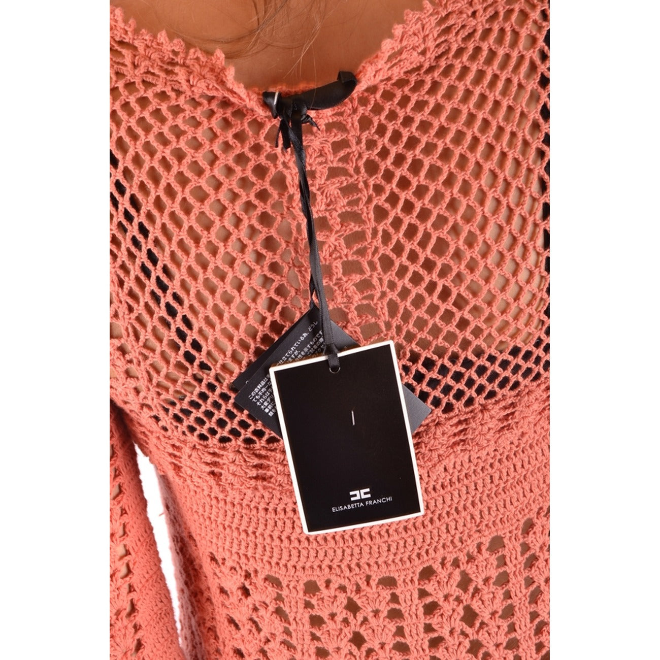 Elisabetta Franchi 100% Cotton Women's Dress – Orange