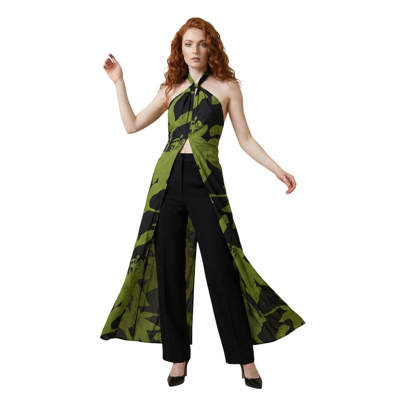 Women's Replay Floral Strappy Dress – Green