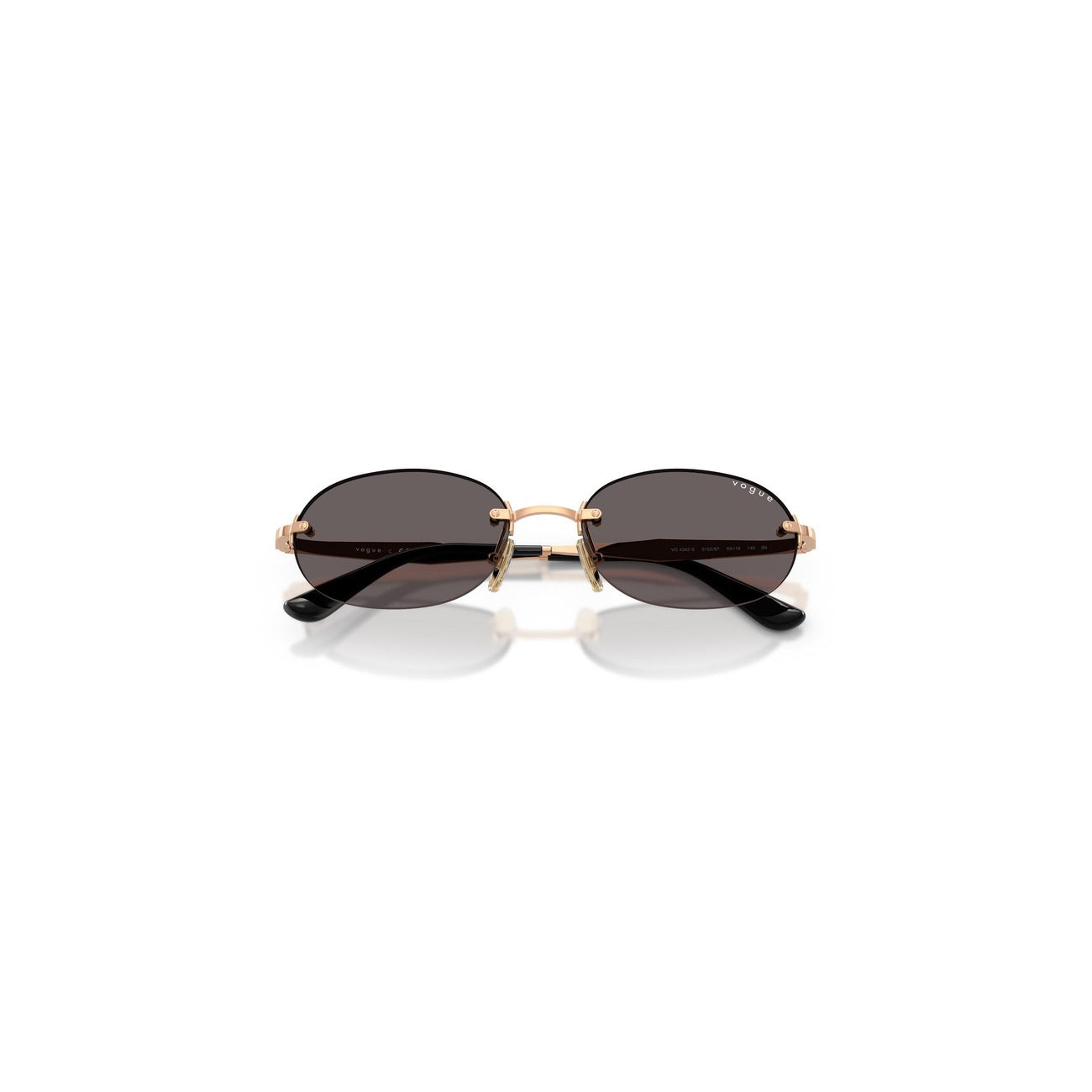 Vogue Eyewear – Lunettes de soleil rondes femme dorées