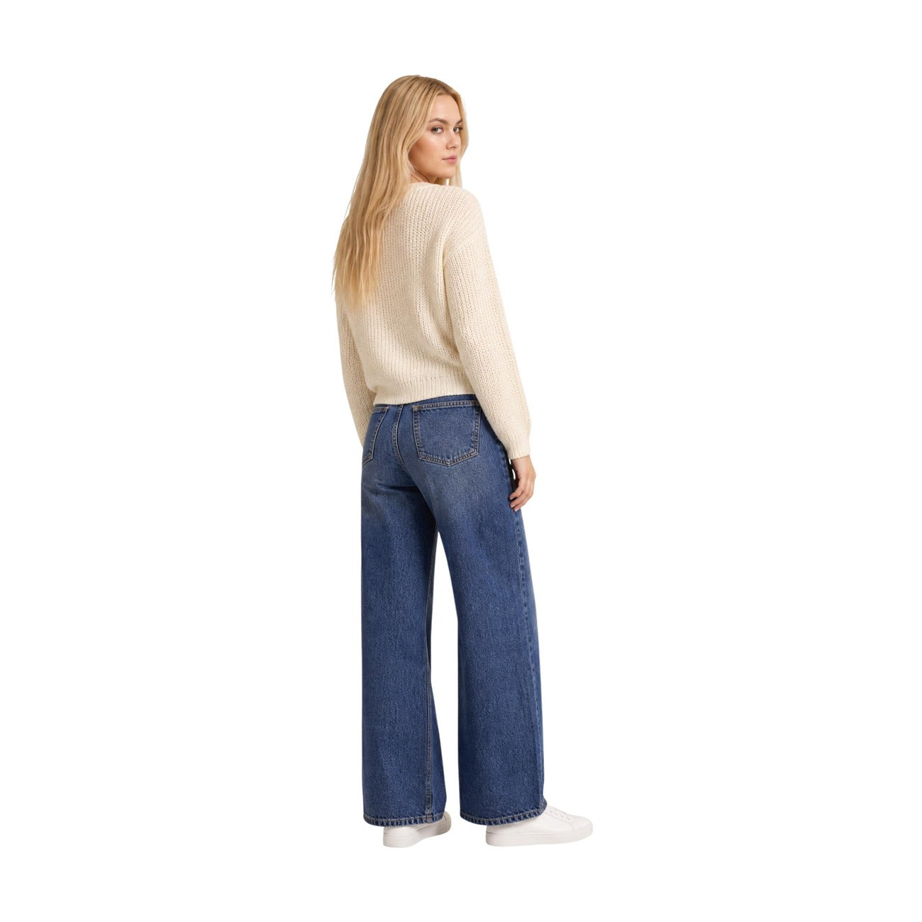 Women's Jumper Jacqueline de Yong – Beige, Burgundy, and Blue