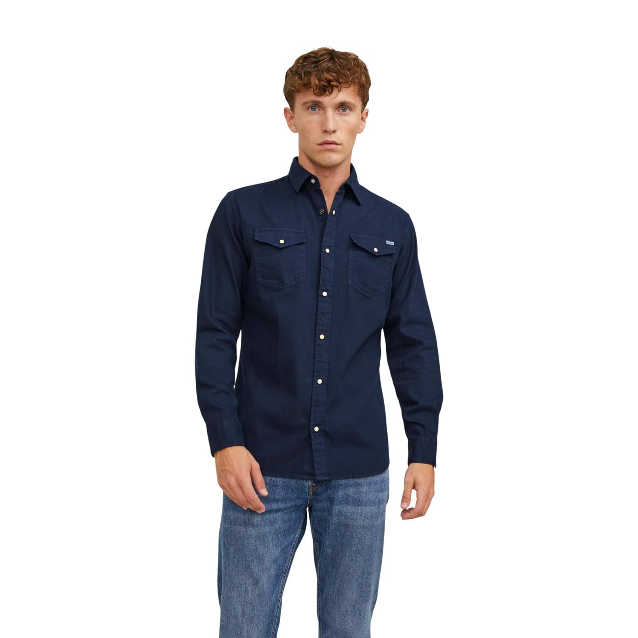 Chemise homme bleue en jean Jack & Jones