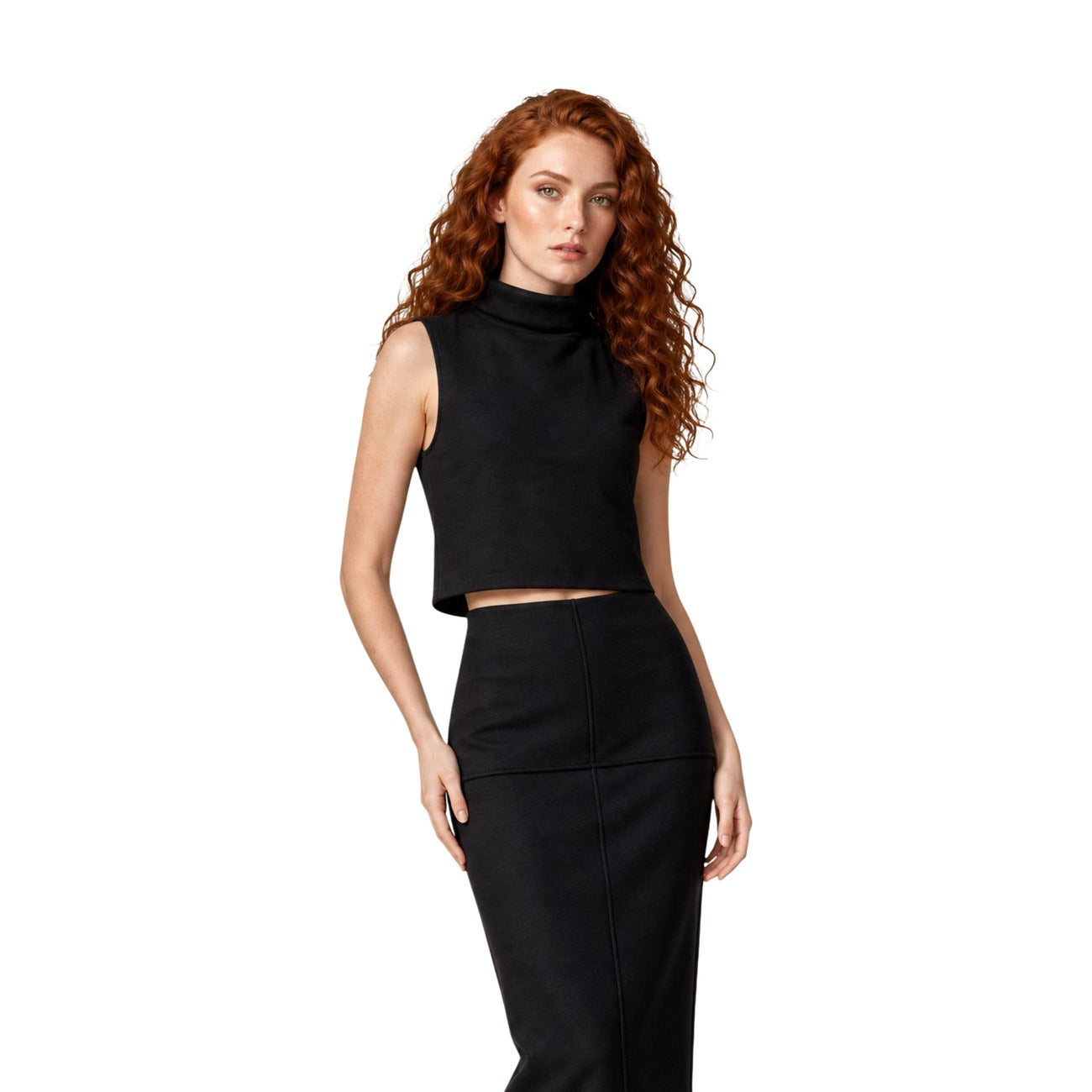 Jacqueline de Yong women's brown sleeveless jumper