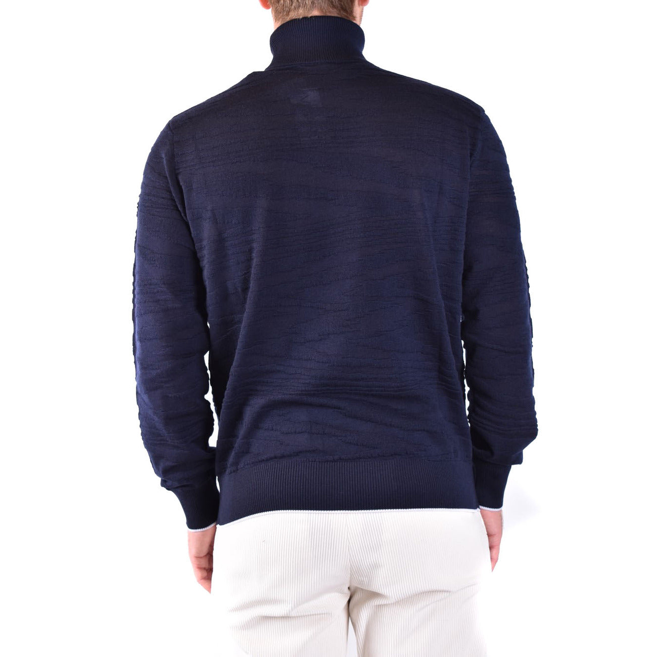 Men's Missoni high-neck wool jumper – Blue